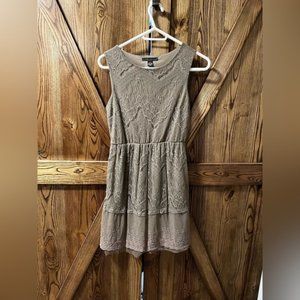 TAUPE lace dress